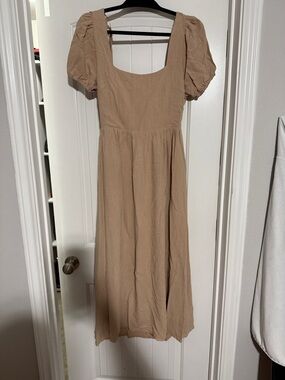 Worth Collective August Dress in Taupe Large